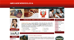 Desktop Screenshot of migracionesperu.com